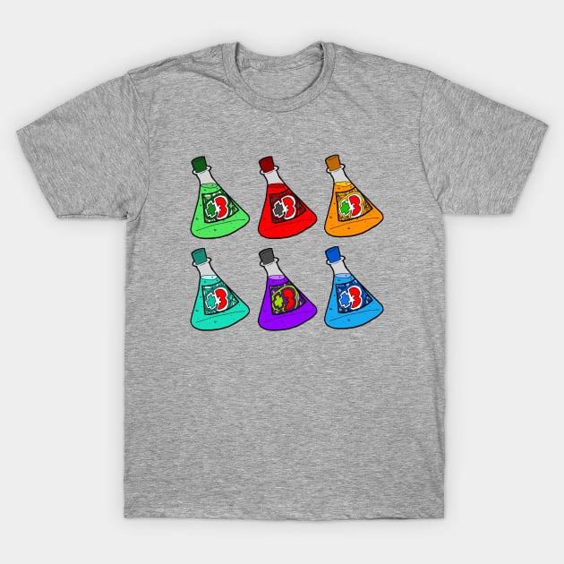 Energy Potion Six-Pack T-Shirt by Durvin